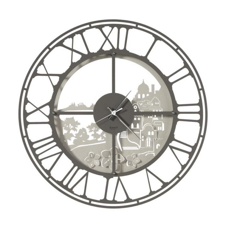 Arti e Mestieri Orologio Scorcio Italico avorio Ø 60 cm