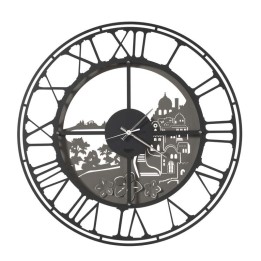 Arti e Mestieri Orologio Scorcio Italico ardesia Ø 60 cm