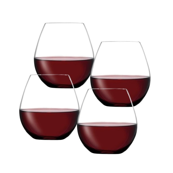 Nude Set di 4 bicchieri Bourgogne Pure da 710 cc