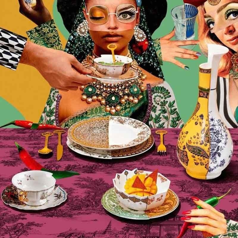 Tazza da Tè Hybrid Kannauj con Piattino –...