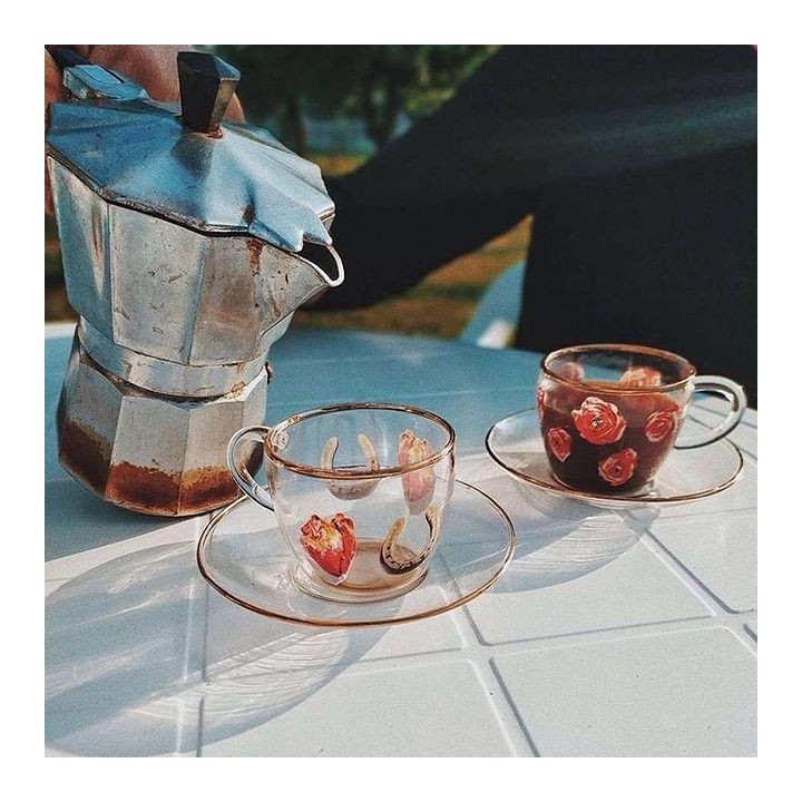 Seletti Set caffè in vetro Toiletpaper