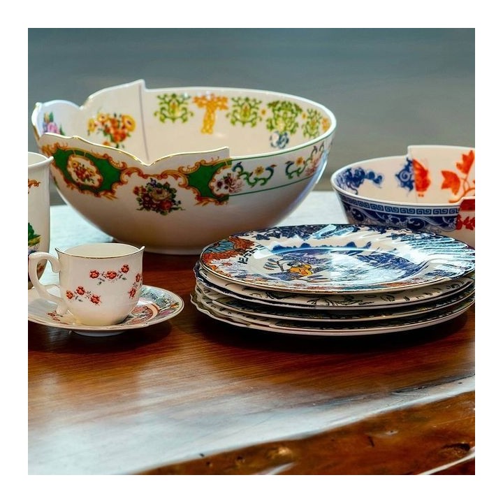 Seletti Insalatiera Hybrid Zaira in porcellana Ø 22,5 cm