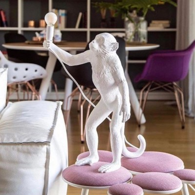LAMPADA IN RESINA "MONKEY LAMP" Cm.46x27,5 h.54 -  2