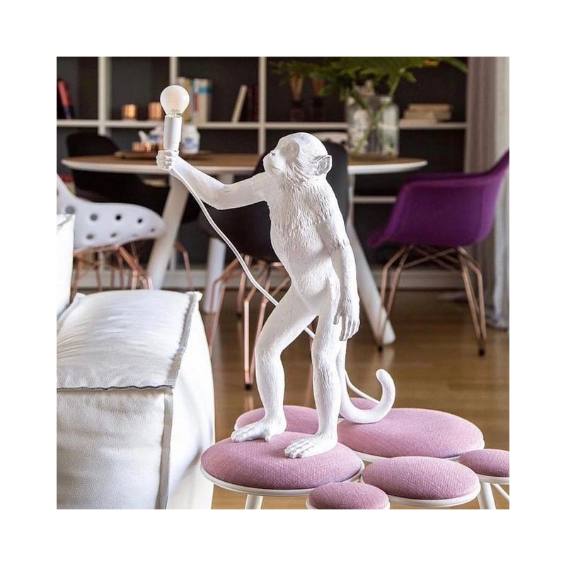 LAMPADA IN RESINA "MONKEY LAMP" Cm.46x27,5 h.54 -