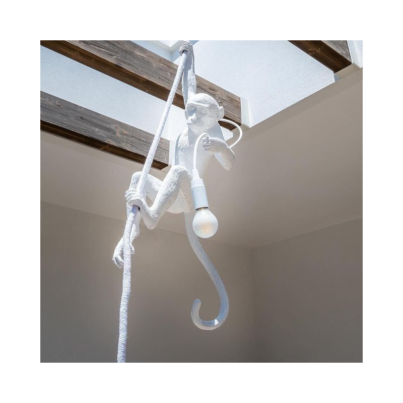 LAMPADA IN RESINA "MONKEY LAMP" Cm.37x25 h.76,5 -