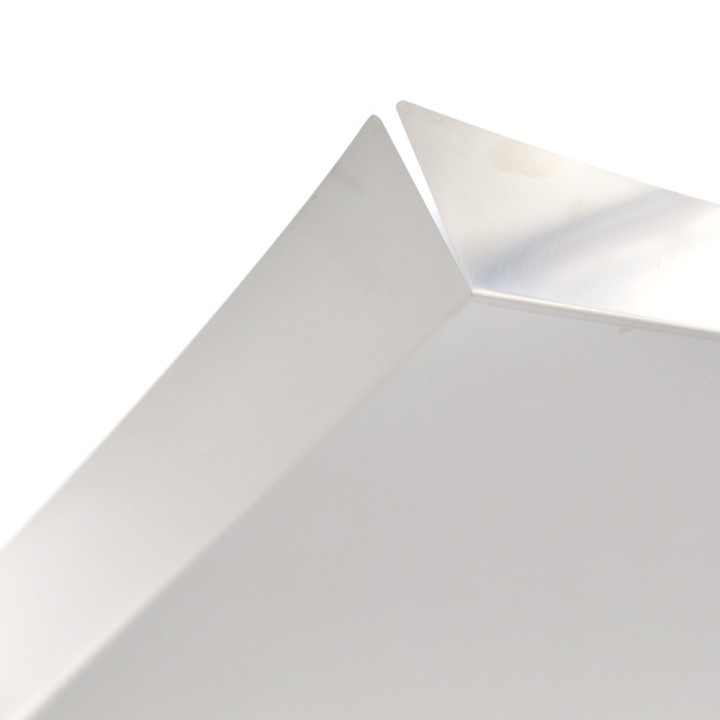 Elleffe Design Vassoio in acciaio inox 52 × 40 cm