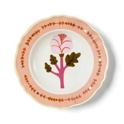 Bitossi piatto fondo cm 23 botanica rosa