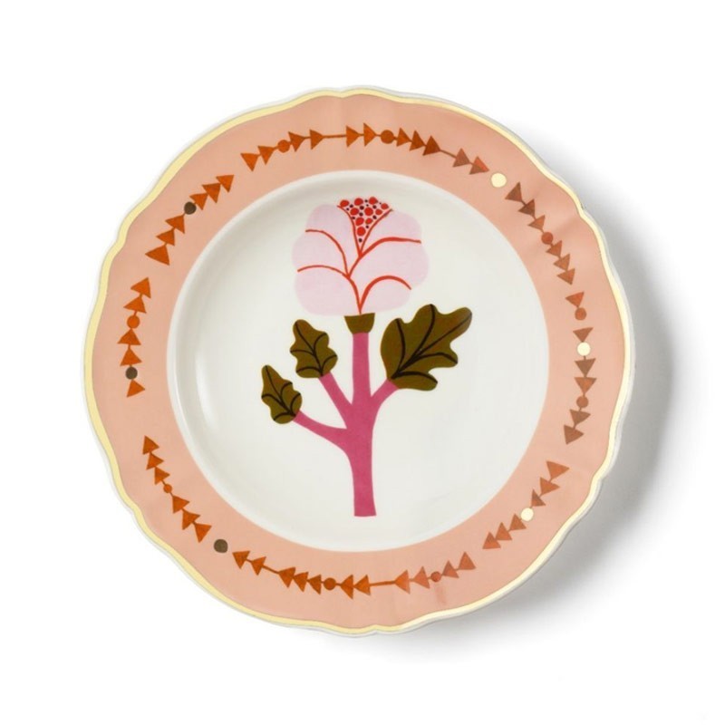 Bitossi piatto fondo cm 23 botanica rosa