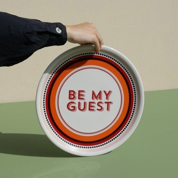 Bitossi piatto pizza "Be my guest"