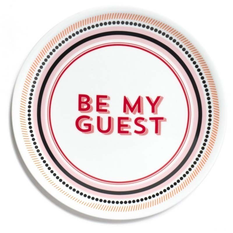 Bitossi piatto pizza "Be my guest"