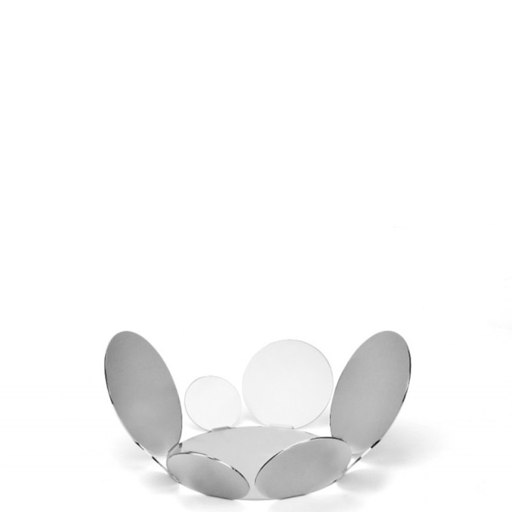 Candida Celiento - Elleffe Design, cestino in acciaio inox Ø 34cm