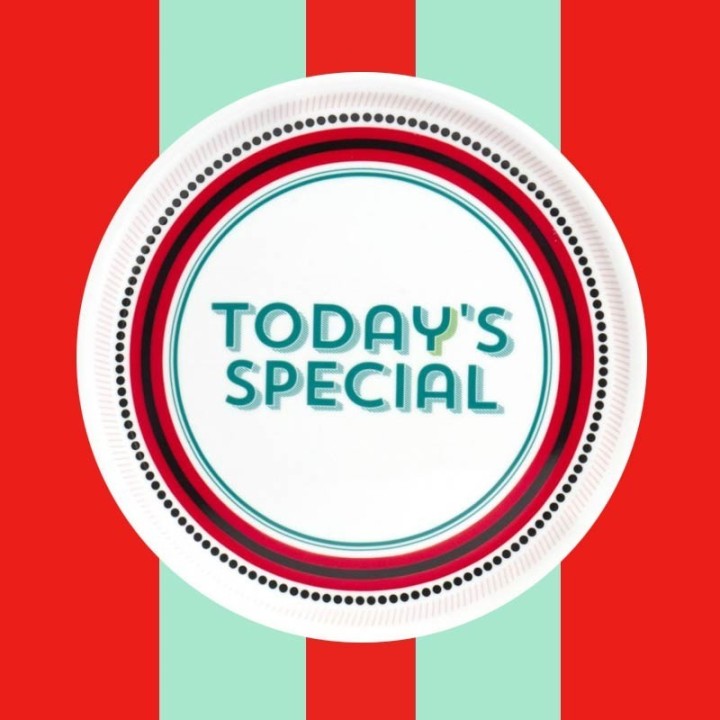 Piatto Pizza "Today's Special" di Bitossi con sfondo
