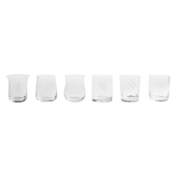 Bitossi Set di 6 tumbler Texture trasparenti
