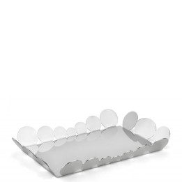 Elleffe Design - Vassoio in acciaio inox 45x31cm