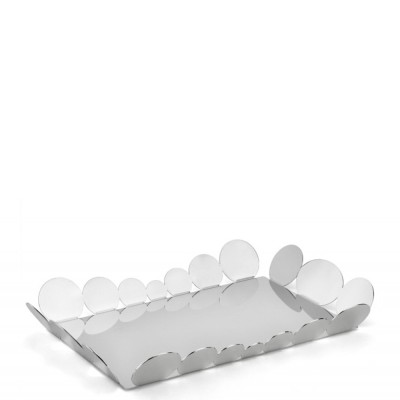 Elleffe Design - Vassoio in acciaio inox 45x31cm