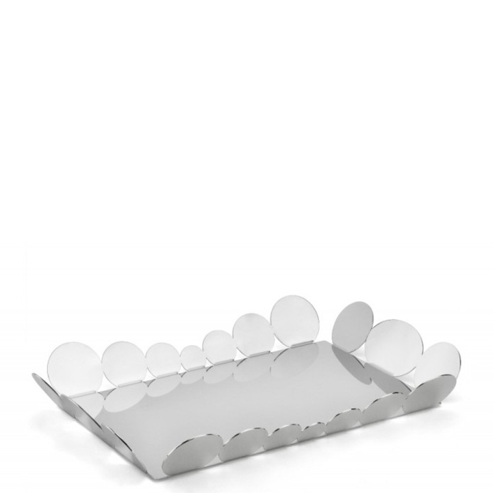 Elleffe Design - Vassoio in acciaio inox 45x31cm