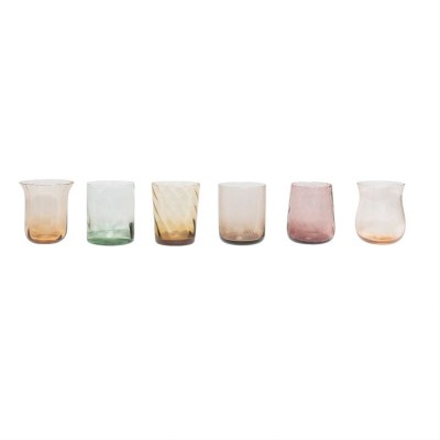 Bitossi Set 6 Tumbler ambra/rosa