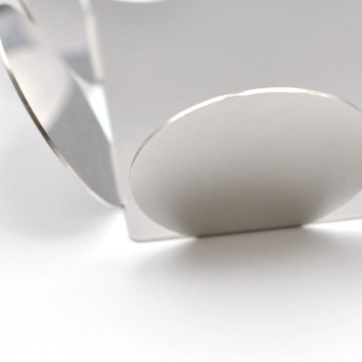 Elleffe Design Vassoio in acciaio inox 45 × 31 cm