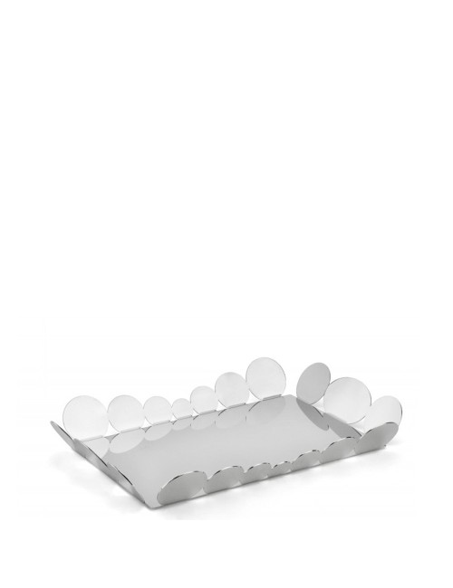 Candida Celiento - Elleffe Design, vassoio in acciaio inox 39x27CM Candida Celiento - Elleffe Design, vassoio in acciaio inox 39x27CM