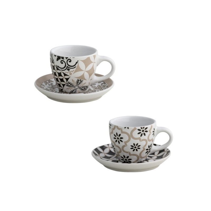 Set 2 Tazzine da Caffè Alhambra Brandani in Stoneware – Cod. 53180