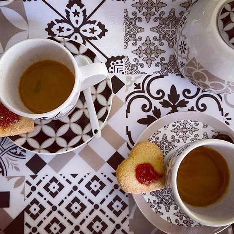Set 2 Tazzine da Caffè Alhambra Brandani in...