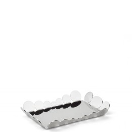 Elleffe Design - Vassoio in acciaio inox 33x23cm