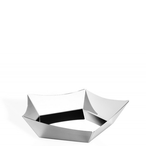 Candida celiento - Elleffe Design, cestino in acciaio inox 31x31cm