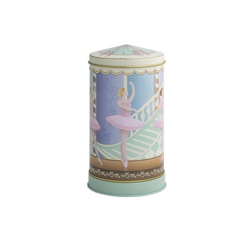 Brandani Barattolo Carillon Ballerine in Metallo – Ø 10x17h cm