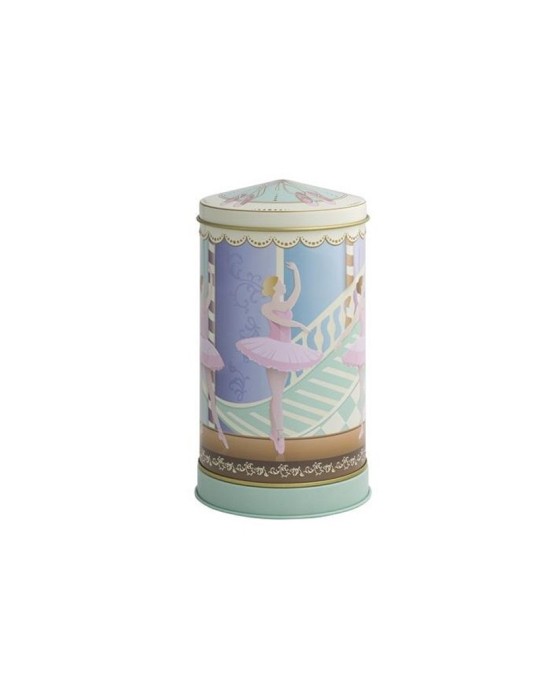 Brandani Barattolo Carillon Ballerine in Metallo – Ø 10x17h cm