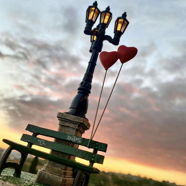 LAMPADA TAVOLO IN RESINA "MY LITTLE VALENTINE" ? C