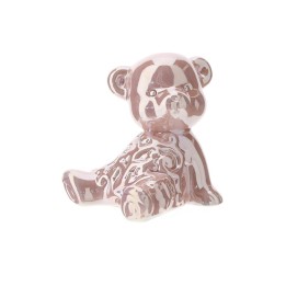 Hervit Creations Orsetto porcellana rosa perlato 12 cm