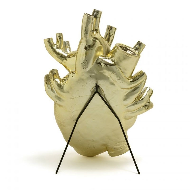 Love in Bloom Giant Gold – Vaso Cuore di Design...