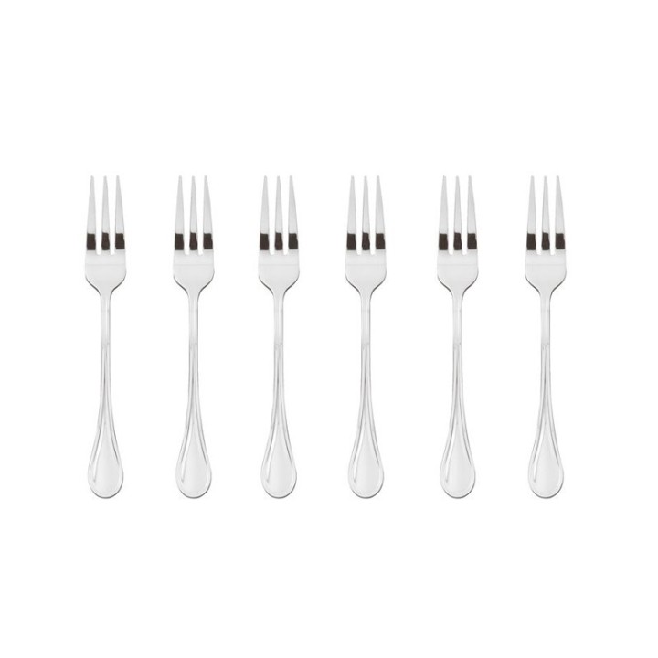 Sambonet Set di 6 forchettine da dolce Royal in acciaio inox