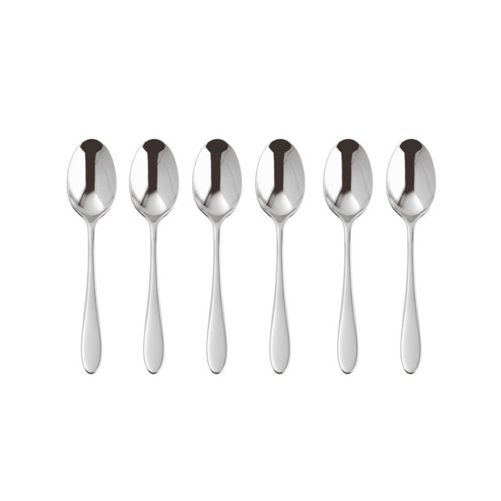 Sambonet Set di 6 cucchiaini da caffè Velvet in acciaio inox