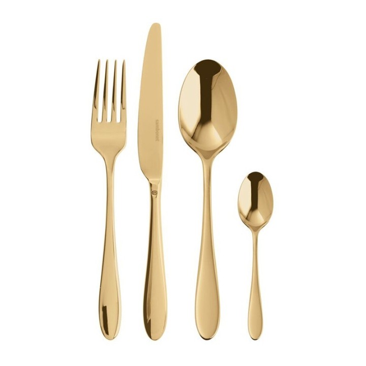 Sambonet Set di 24 posate Velvet PVD Gold per 6 persone