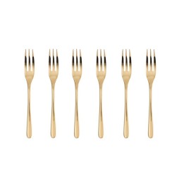 Sambonet 6 forchette dolce Taste PVD Gold