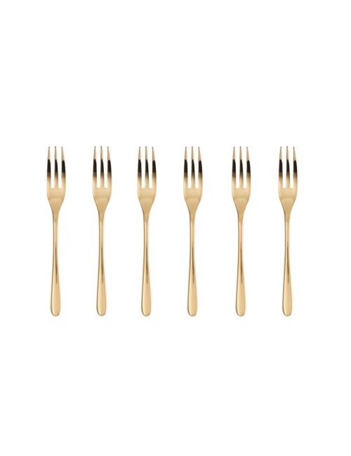 Sambonet 6 forchette dolce Taste PVD Gold Sambonet 6 forchette dolce Taste PVD Gold