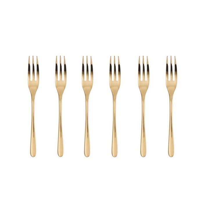 Sambonet 6 forchette dolce Taste PVD Gold