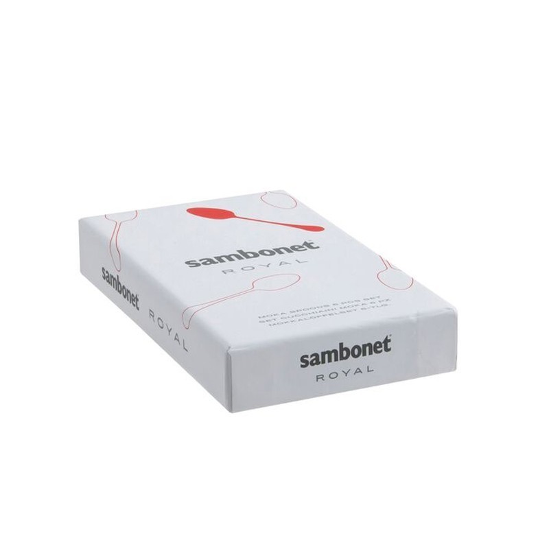 Confezione 6 cucchiaini Royal Gold Sambonet confezione