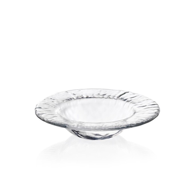 Piatto Pasta Babilonia IVV 22 cm in Vetro Trasparente