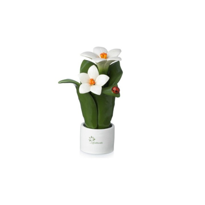 Gli Alberelli Pianta Natura giglio 2 fiori 16 cm