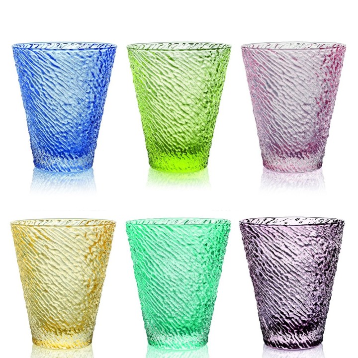 IVV - Set 6 bicchieri acqua Iroko multicolor