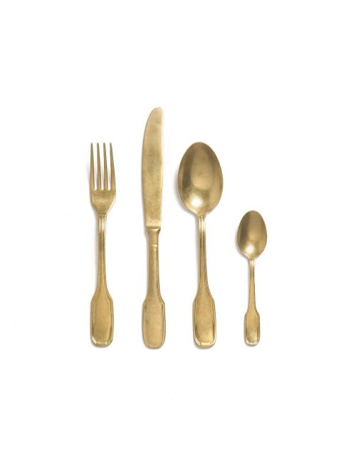 Bitossi set 24 posate oro vintage