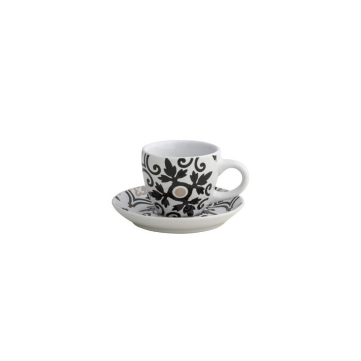 Brandani 2 tazzine da caffè Alhambra stoneware tortora