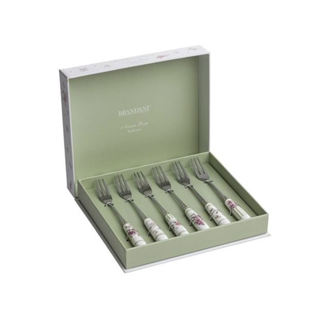 Brandani Forchettina Nonna Rosa Set 6 Pz Inox –...