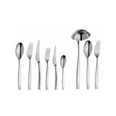 Set Posate Toscana Bugatti 75 Pezzi in Acciaio Inox 18/10