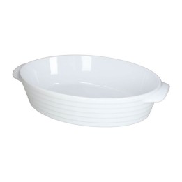 Tognana Pirofila ovale Rings in ceramica bianca 36 × 22,5 cm