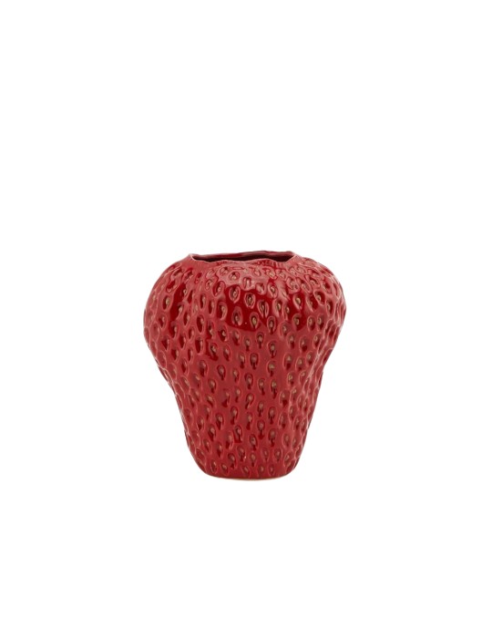 VASO CHAKRA FRAGOLA H.26 D.22 CORAL