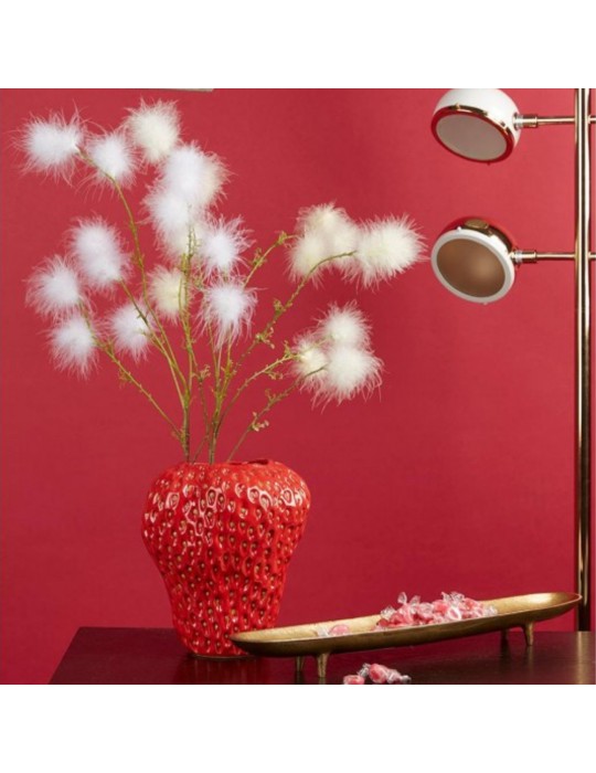 VASO CHAKRA FRAGOLA H.26 D.22 CORAL