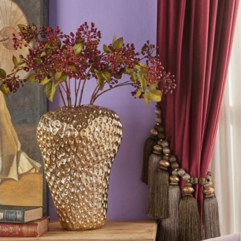 Vaso Chakra Fragola Gold EDG in Ceramica Ø25...